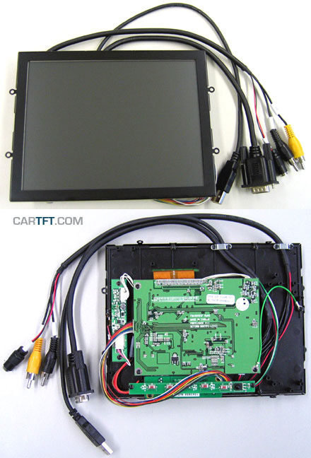 CTF846-<b>ML</b> - VGA 8.0" (4:3) TFT - Touchscreen USB - Video - <b>OPEN-FRAME</b> (<b>600 nits, LED Backlight</b>)