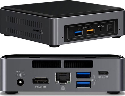 Intel NUC7i5BNKP (Intel i5-7260U CPU 2x 2.2Ghz, 8GB RAM, 256GB NVMe SSD, Windows 10 Home)