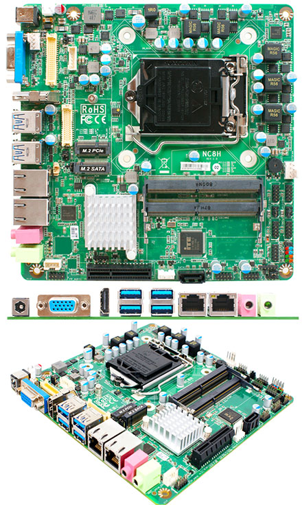 Jetway NC8HA-IH310 Thin-ITX (Intel Coffee Lake-S H310) [2x LAN]